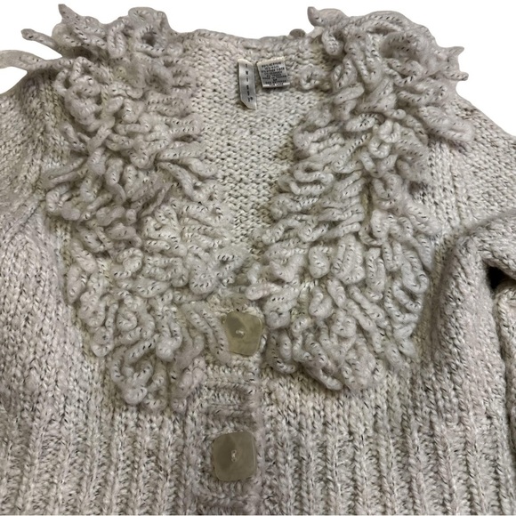 Twiggy White and Black Marled Sweater Jacket Outerwear Size Medium NEW - Picture 6 of 14